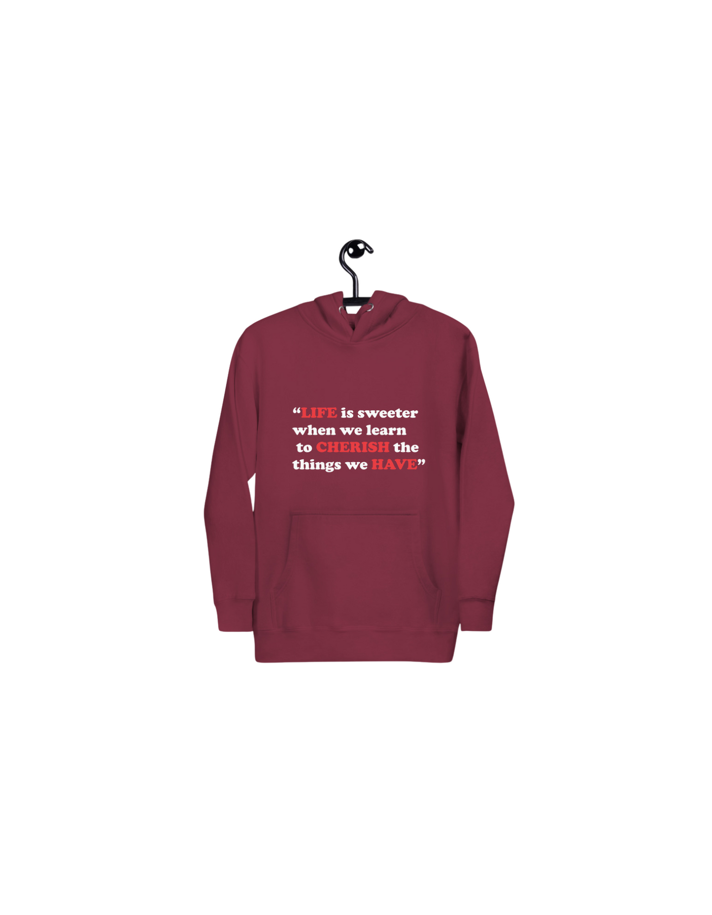 LCH Maroon Men Hoodie